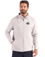 San Francisco 49ers Monochromatic Cutter & Buck Roam Recycled Buttery-Soft Knit Mens Full Zip Hooded Jacket Solitaire Front