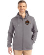 Houston Dynamo FC Cutter & Buck Roam Epic Versatility Recycled Mens Full Zip Hooded Jacket Elemental Grey Front