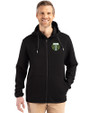 Portland Timbers Cutter & Buck Roam Epic Versatility Recycled Mens Full Zip Hooded Jacket Black Front
