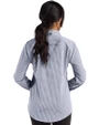 Seattle Sounders FC Cutter & Buck Skyline Epic Confidence Recycled Gingham Womens Long Sleeve Dress Shirt  Navy Blue/White Back