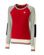 New York Giants Cutter & Buck Womens Stride Colorblock Sweater Red Mannequin