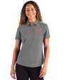 Chicago Bears Cutter & Buck Advantage Refresh Epic Confidence Recycled Womens Tri-Blend Pique Polo Elemental Grey Front