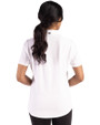 Los Angeles Rams Mono Cutter & Buck Advantage Refresh Epic Confidence Recycled Womens Tri-Blend Pique Polo White Back
