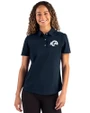 Los Angeles Rams Monochromatic Cutter & Buck Advantage Refresh Recycled Cotton-Blend Pique Womens Polo Liberty Navy Front