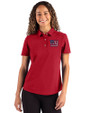 New York Giants Americana Cutter & Buck Advantage Refresh Epic Confidence Recycled Womens Tri-Blend Pique Polo Cardinal Red Front