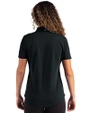 Las Vegas Raiders NFL Helmet Cutter & Buck Advantage Refresh Epic Confidence Recycled Womens Tri-Blend Pique Polo Black Back