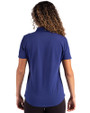Los Angeles Chargers Cutter & Buck Advantage Refresh Epic Confidence Recycled Womens Tri-Blend Pique Polo Tour Blue Back