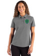 Seattle Sounders FC Cutter & Buck Advantage Refresh Recycled Cotton-Blend Pique Womens Polo Elemental Grey Front