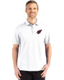 Arizona Cardinals Cutter & Buck Advantage Refresh Epic Confidence Recycled Mens Big & Tall Tri-Blend Pique Polo White Front