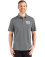 New York Giants Mono Cutter & Buck Advantage Refresh Epic Confidence Recycled Mens Big & Tall Tri-Blend Pique Polo Elemental Grey Front