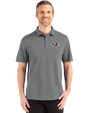 Baltimore Ravens Cutter & Buck Advantage Refresh Epic Confidence Recycled Mens Big & Tall Tri-Blend Pique Polo Elemental Grey Front