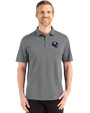 New York Giants NFL Helmet Cutter & Buck Advantage Refresh Epic Confidence Recycled Mens Big & Tall Tri-Blend Pique Polo Elemental Grey Front