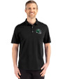 New York Jets NFL Helmet Cutter & Buck Advantage Refresh Epic Confidence Recycled Mens Big & Tall Tri-Blend Pique Polo Black Front