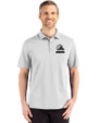 Cleveland Browns Monochromatic Cutter & Buck Advantage Refresh Recycled Cotton-Blend Pique Mens Big & Tall Polo CONCRETE Front