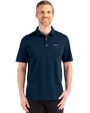 Minnesota Vikings Americana Cutter & Buck Advantage Refresh Epic Confidence Recycled Mens Big & Tall Tri-Blend Pique Polo Liberty Navy Front