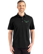 Philadelphia Eagles Historic -  Cutter & Buck Advantage Refresh Epic Confidence Recycled Mens Big & Tall Tri-Blend Pique Polo Black Front
