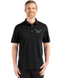 Philadelphia Eagles Historic -  Cutter & Buck Advantage Refresh Recycled Cotton-Blend Pique Mens Big & Tall Polo Black Front