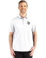Minnesota Vikings Mono Cutter & Buck Advantage Refresh Epic Confidence Recycled Mens Big & Tall Tri-Blend Pique Polo White Front