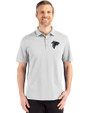 Atlanta Falcons Monochromatic Cutter & Buck Advantage Refresh Recycled Cotton-Blend Pique Mens Big & Tall Polo CONCRETE Front
