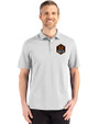 Houston Dynamo FC Cutter & Buck Advantage Refresh Epic Confidence Recycled Mens Big & Tall Tri-Blend Pique Polo CONCRETE Front