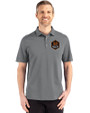 Houston Dynamo FC Cutter & Buck Advantage Refresh Epic Confidence Recycled Mens Big & Tall Tri-Blend Pique Polo Elemental Grey Front