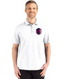 St. Louis City SC Cutter & Buck Advantage Refresh Epic Confidence Recycled Mens Big & Tall Tri-Blend Pique Polo White Front