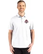 Toronto FC Cutter & Buck Advantage Refresh Epic Confidence Recycled Mens Big & Tall Tri-Blend Pique Polo White Front