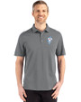 Tennessee Titans Historic Cutter & Buck Advantage Refresh Epic Confidence Recycled Mens Big & Tall Tri-Blend Pique Polo Elemental Grey Front
