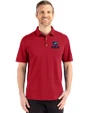 Green Bay Packers Americana Cutter & Buck Advantage Refresh Epic Confidence Recycled Mens Big & Tall Tri-Blend Pique Polo Cardinal Red Front