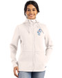 Tennessee Titans Historic Cutter & Buck Roam Epic Versatility Recycled Womens Full Zip Hooded Jacket Shell Front