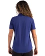 New York Giants Historic Cutter & Buck Advantage Refresh Epic Confidence Recycled Womens Tri-Blend Pique Polo Tour Blue Back