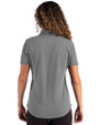 Detroit Lions Historic Cutter & Buck Advantage Refresh Epic Confidence Recycled Womens Tri-Blend Pique Polo Elemental Grey Back