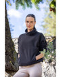 Cutter & Buck Woodland Recycled Fleece Womens Funnel Neck Pullover Black Lifestyle 5