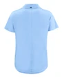 Chicago Cubs Mono Cutter & Buck Coastline Epic Comfort Recycled Womens Dolman Polo Atlas Light Blue Mannequin Back