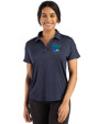 Minnesota Twins City Connect Cutter & Buck Coastline Epic Comfort Recycled Womens Dolman Polo Navy Blue Front