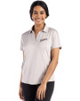 San Diego Padres Cooperstown Cutter & Buck Coastline Epic Comfort Recycled Womens Dolman Polo CONCRETE Front