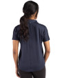 New York Yankees Stars & Stripes Cutter & Buck Coastline Epic Comfort Recycled Womens Dolman Polo Navy Blue Back
