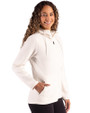 Kansas City Royals Mono Cutter & Buck Roam Epic Versatility Recycled Womens Full Zip Hooded Jacket Shell Side