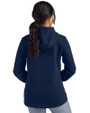 San Diego Padres Cooperstown Cutter & Buck Roam Epic Versatility Recycled Womens Full Zip Hooded Jacket Navy Blue Back