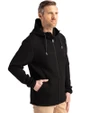 Cincinnati Reds Cooperstown Cutter & Buck Roam Epic Versatility Recycled Mens Full Zip Hooded Jacket Black Side