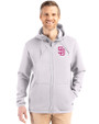 San Diego Padres City Connect Cutter & Buck Roam Epic Versatility Recycled Mens Full Zip Hooded Jacket Solitare Front