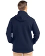 New York Yankees Cutter & Buck Roam Epic Versatility Recycled Mens Full Zip Hooded Jacket Navy Blue Back