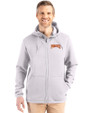 Pittsburgh Pirates Cooperstown Cutter & Buck Roam Epic Versatility Recycled Mens Full Zip Hooded Jacket Solitare Front