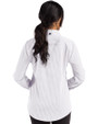 Los Angeles Angels Cutter & Buck Skyline Epic Confidence Recycled Gingham Womens Long Sleeve Dress Shirt  Concrete/White Back