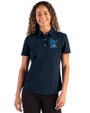 Minnesota Twins City Connect Cutter & Buck Advantage Refresh Epic Confidence Recycled Womens Tri-Blend Pique Polo Liberty Navy Front
