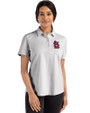St. Louis Cardinals Cutter & Buck Advantage Refresh Epic Confidence Recycled Womens Tri-Blend Pique Polo CONCRETE Front
