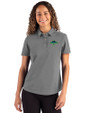Tampa Bay Rays City Connect Cutter & Buck Advantage Refresh Epic Confidence Recycled Womens Tri-Blend Pique Polo Elemental Grey Front