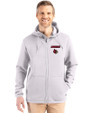 Louisville Cardinals Cutter & Buck Roam Epic Versatility Recycled Mens Full Zip Hooded Jacket Solitare Front