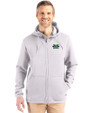 Marshall Thundering Herd Cutter & Buck Roam Epic Versatility Recycled Mens Full Zip Hooded Jacket Solitare Front