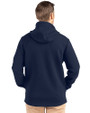 Michigan Wolverines College Vault Cutter & Buck Roam Epic Versatility Recycled Mens Full Zip Hooded Jacket Navy Blue Back